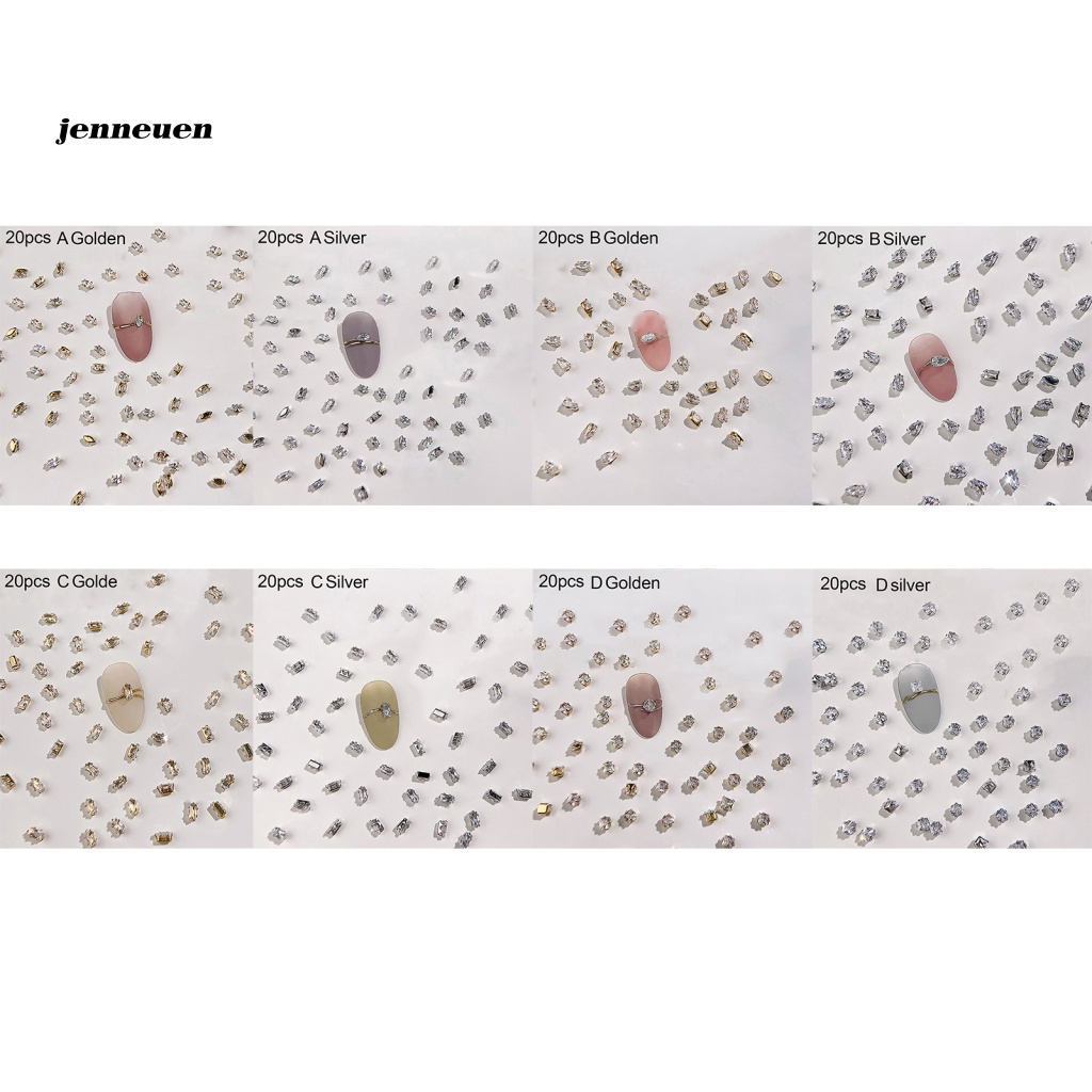 Bộ 20 Hạt Đá Hình Giọt Nước Mắt Ngựa Thân Thiện Với Môi Trường Trang Trí Móng Tay