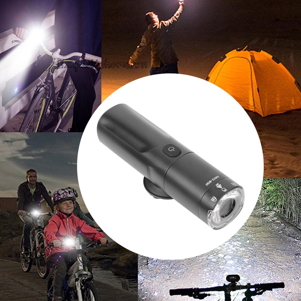 Đèn Pha Xe Đạp USB 5V 2500mAh Siêu Sáng