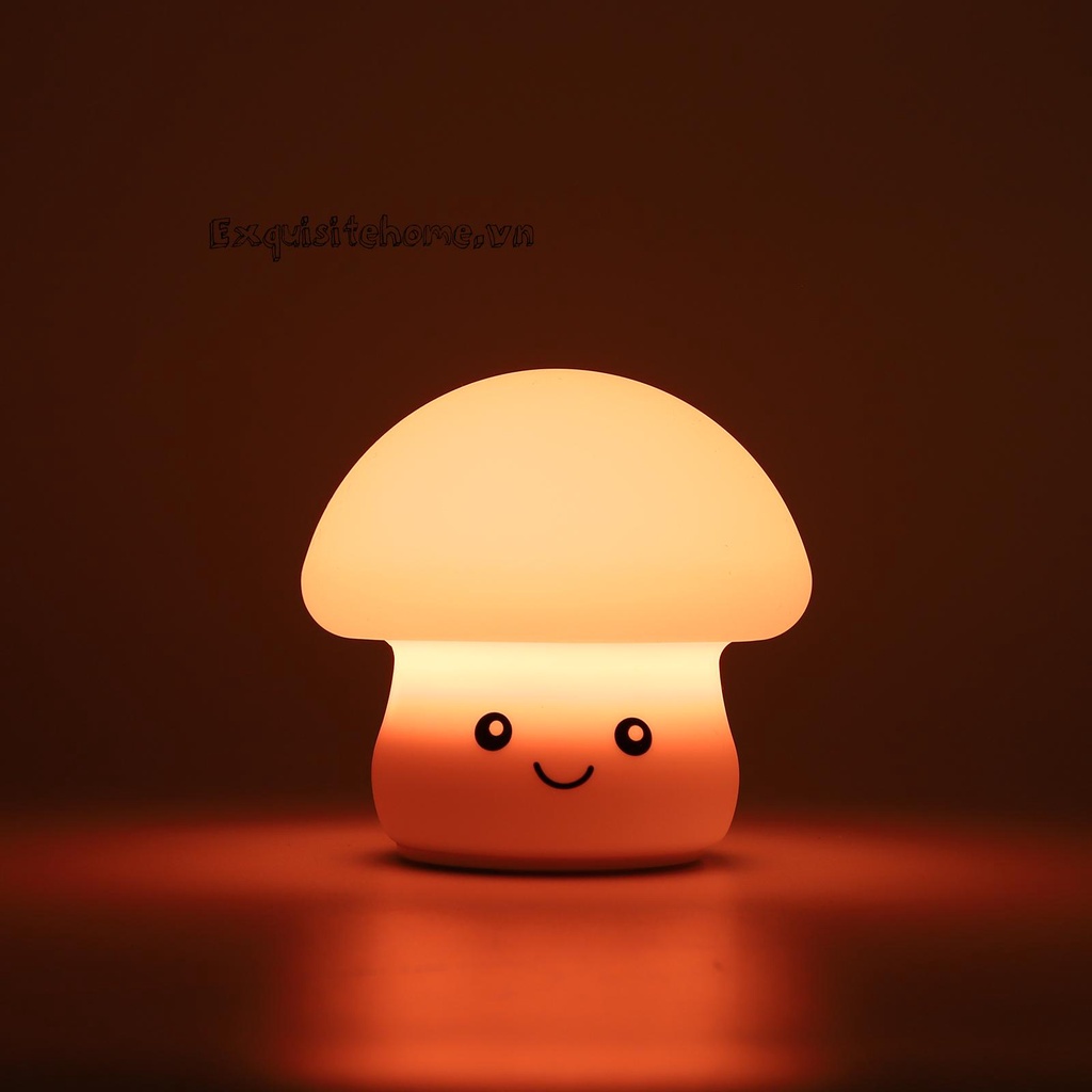 Đèn Ngủ Để Bàn Hình Cây Nấm 1200mAh Kèm Điều Khiển Từ Xa