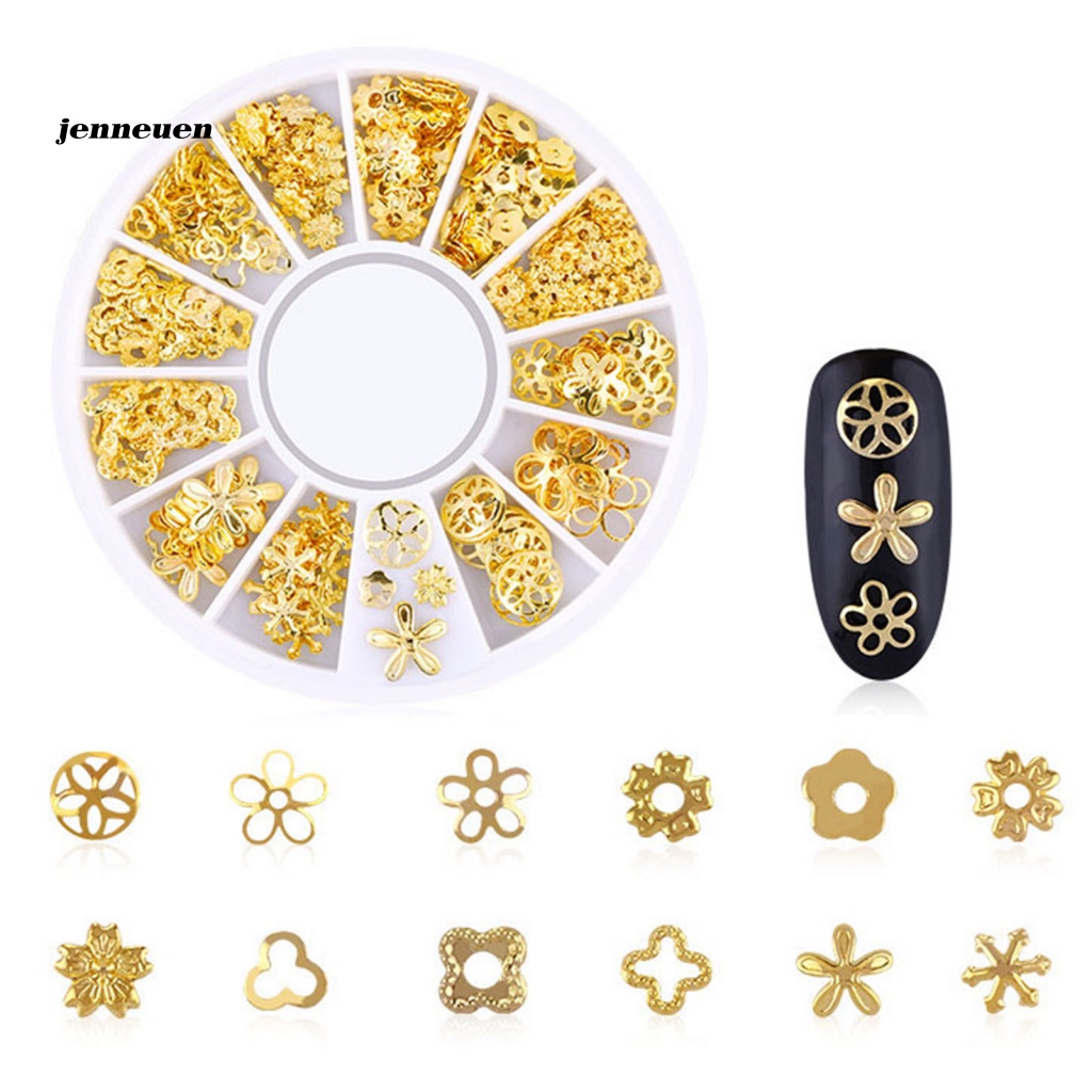 1 Bộ Phụ Kiện Trang Trí Móng Tay Hình Trăng Sao Độ Bền Cao DIY