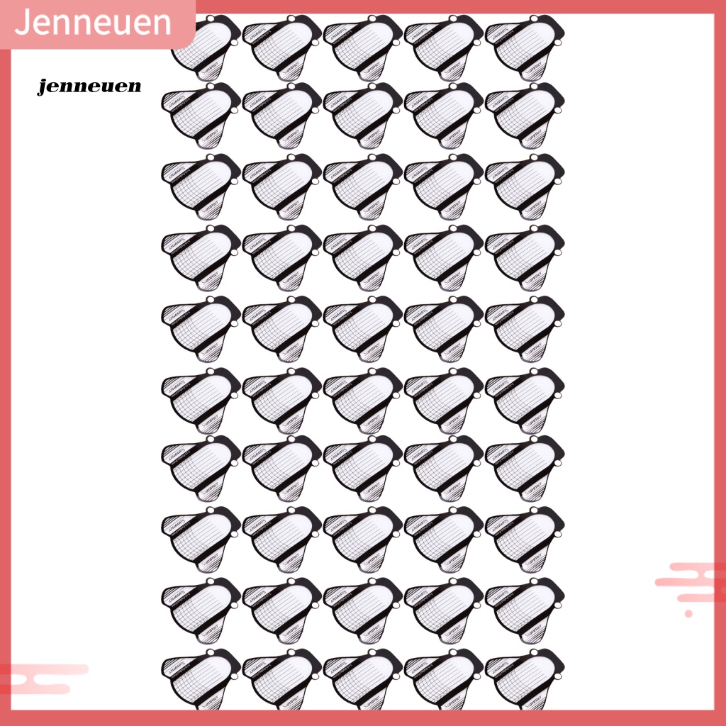 Bộ 50 Miếng Dán Nối Dài Móng Tay An Toàn Hình Dạng Sáng Tạo DIY