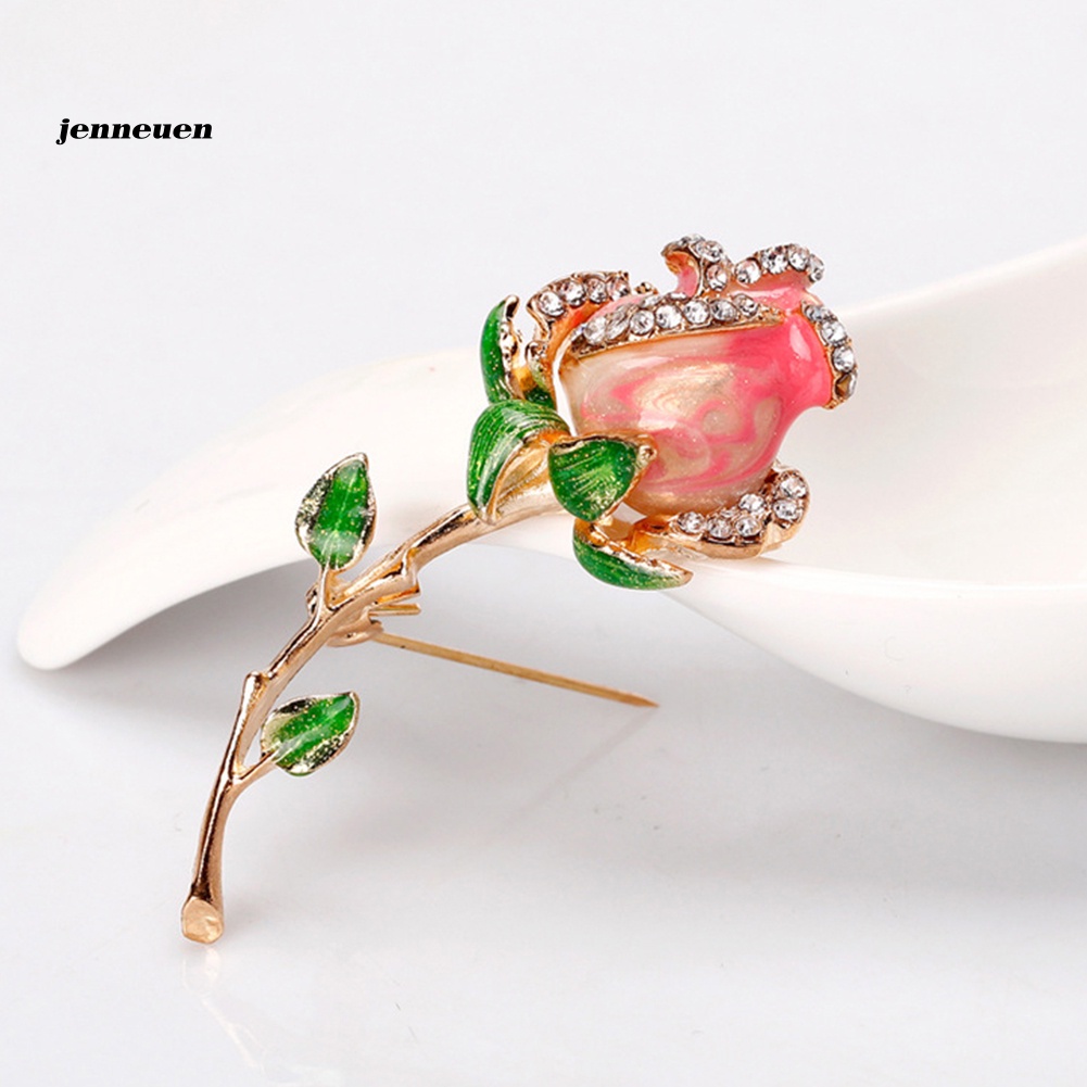 Trâm Cài Áo Hình Bông Hoa Đính Đá Thời Trang Dành Cho Nữ