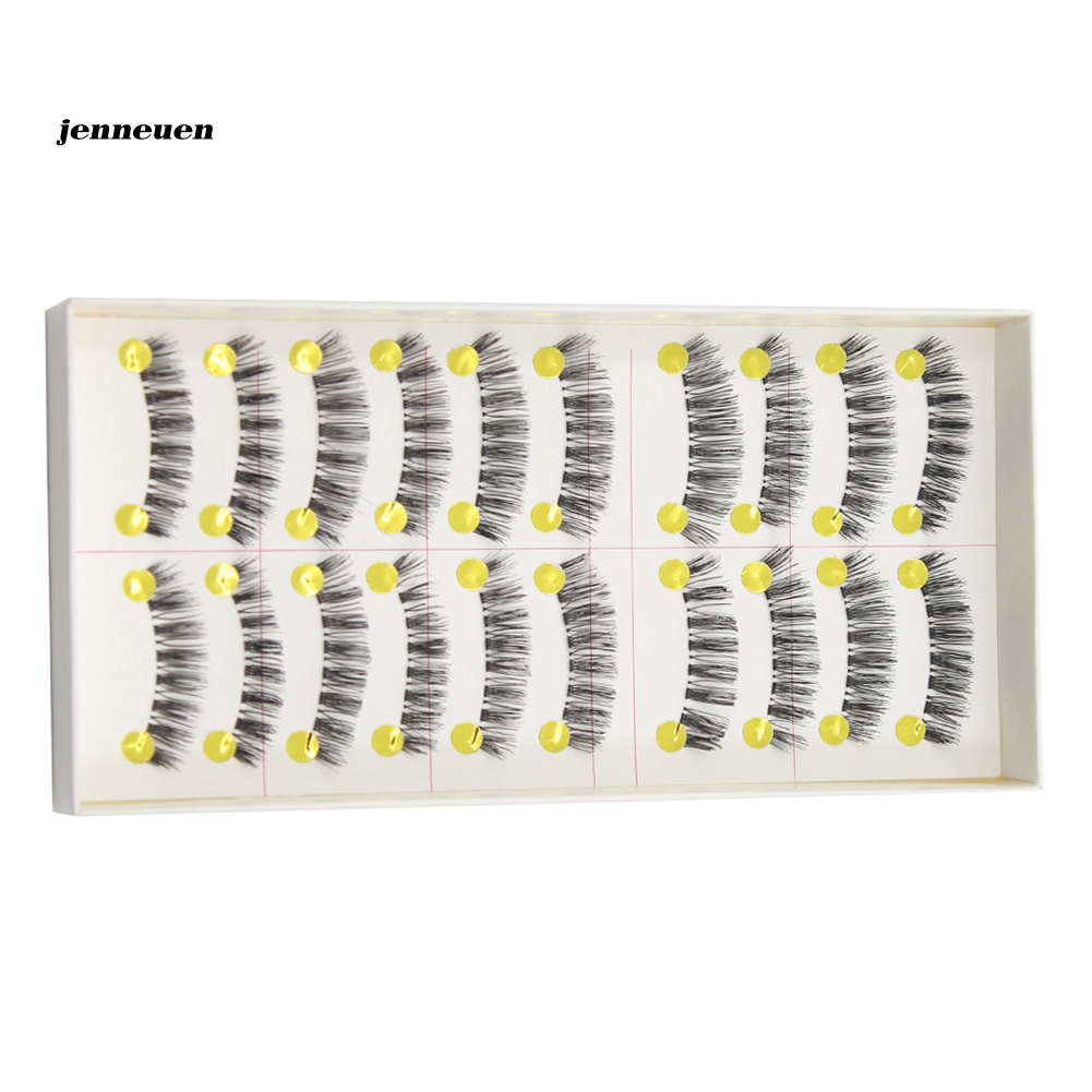 Set 10 Cặp Lông Mi Giả Dài Tự Nhiên Handmade Dành Cho Trang Điểm