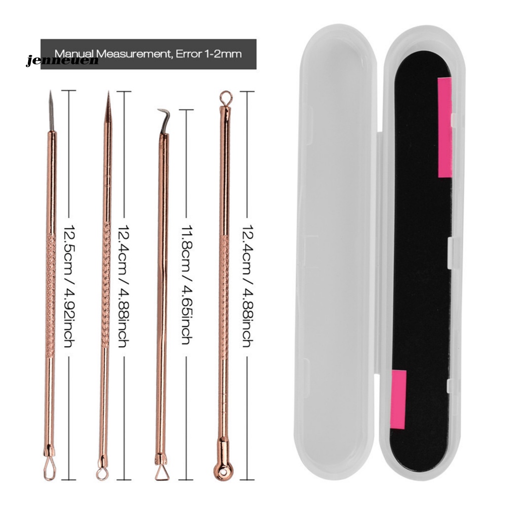 Bộ 4 Dụng Cụ Nặn Mụn Bằng Inox Đa Năng Tiện Dụng