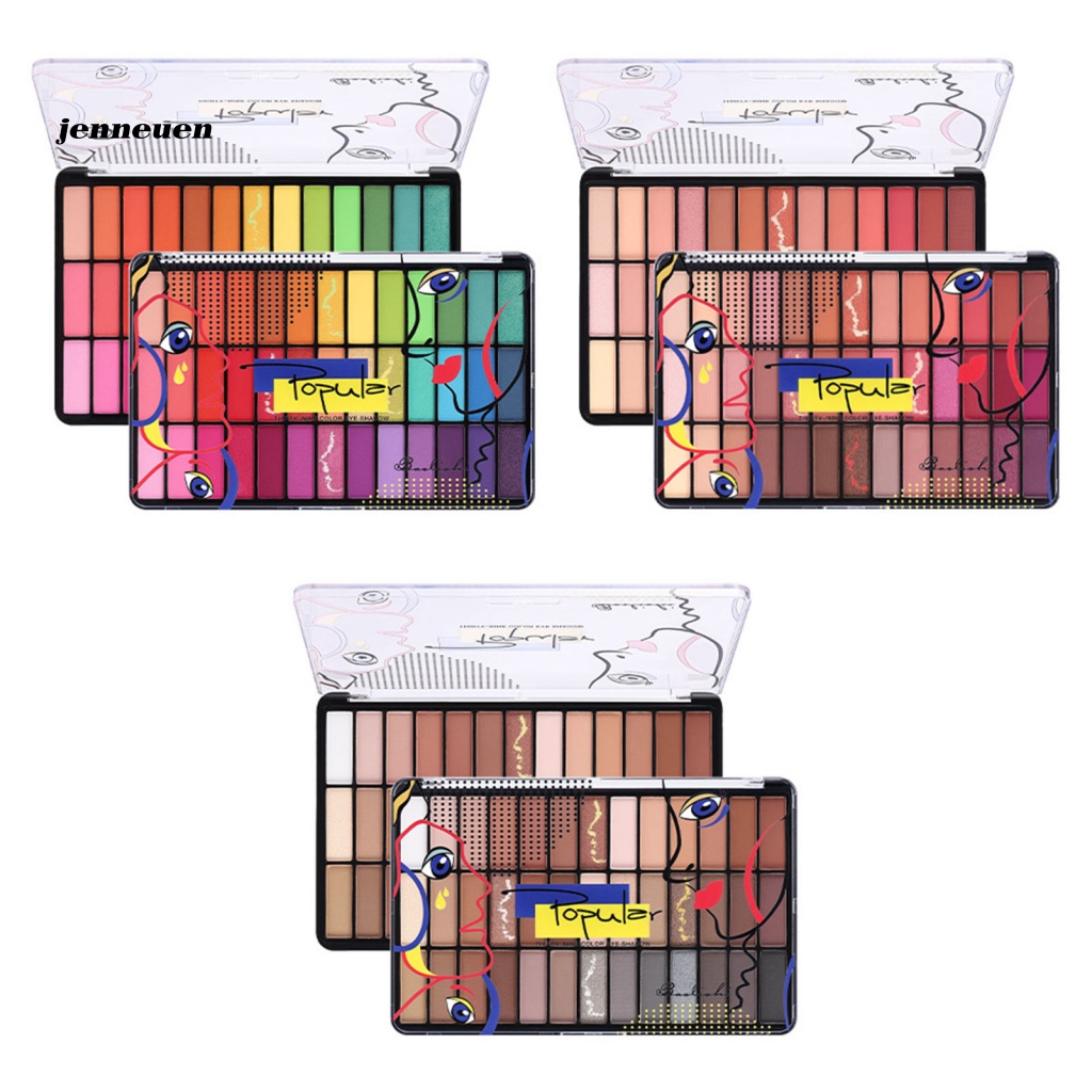 Bảng Phấn Mắt 39 Màu Tông Đất Mịn Màng Không Bay Phấn Cho Học Sinh