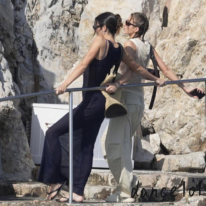 Đầm Khiêu Vũ 1O1 Dạng Lưới Không Tay Màu Trơn Thời Trang Mùa Hè Cho Nữ