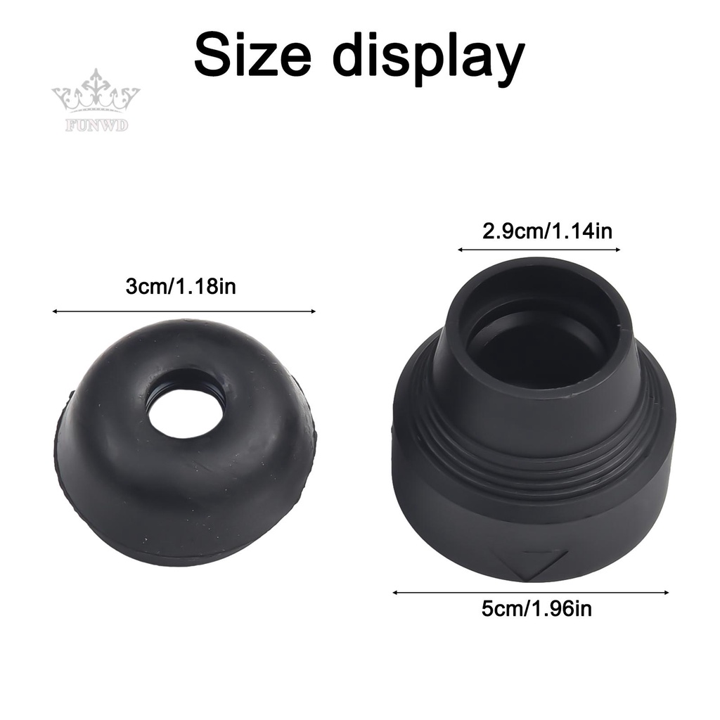 【FUNWD】Drill Chuck Head 2 Set Black Chuck Cover Replace Impact Drill Accessories