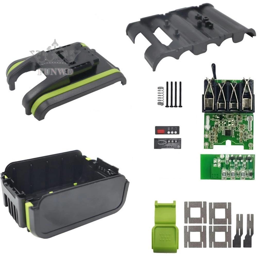 【FUNWD】Li-ion Battery Case Replacement Accssories 10 Core Black Durable Plastic