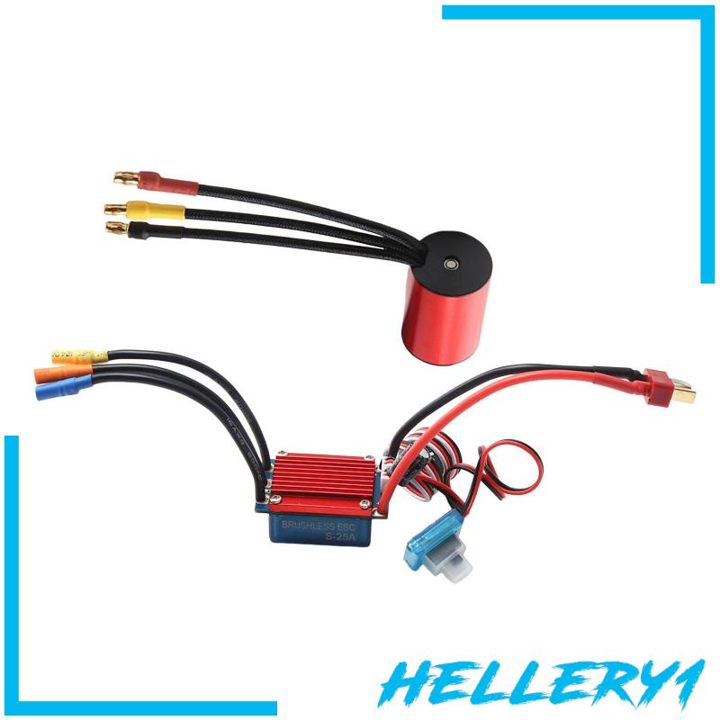Combo Động Cơ Không Chổi Than ESC 2435 4500kv 4P Và ESC Không Chổi Than 25A 2435 4500kv