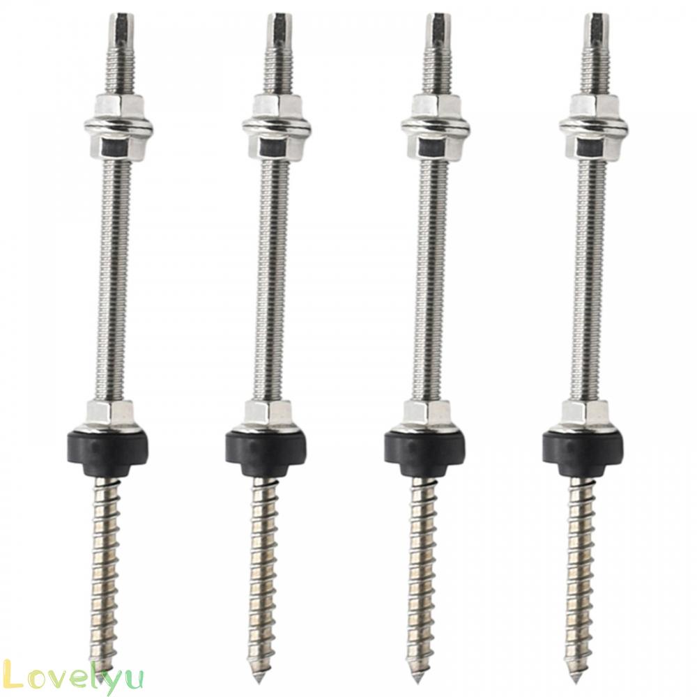⭐24H SHIPING ⭐4PCS 304 stainless steel Solar Roof Mounting Head Hanger Bolt M10 200mm