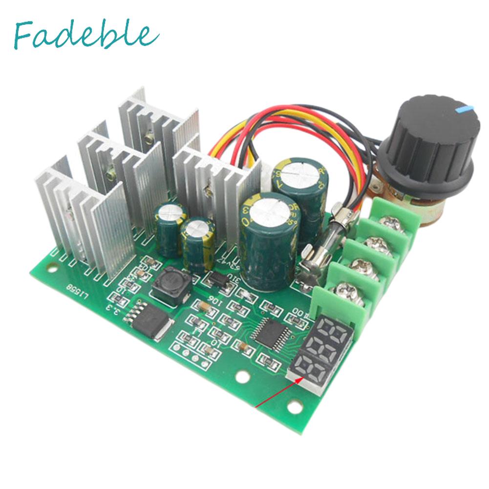 Bộ Điều Khiển Tốc Độ Động Cơ DC6-60V PWM DC 6V 12V 24V 36V 48V 30A