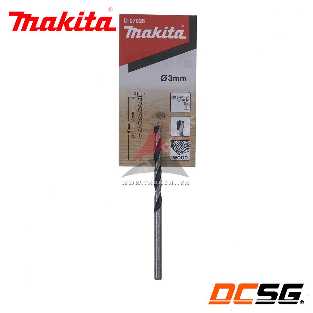 Mũi khoan gỗ chân tròn 3mm -> 10mm Makita | DCSG