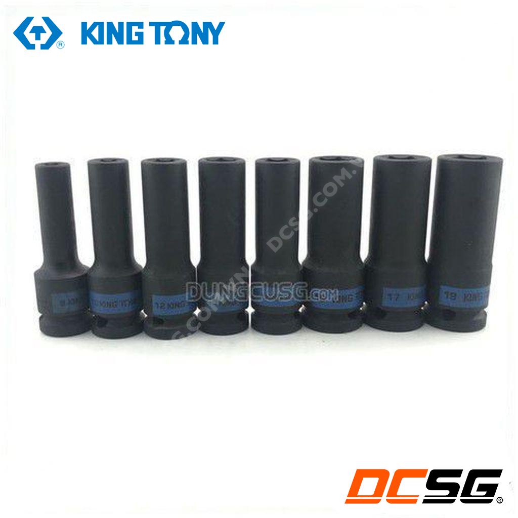 Đầu tuýp đen dài thép Cr-MO chuôi 1/2" Kingtony 4435M | DCSG