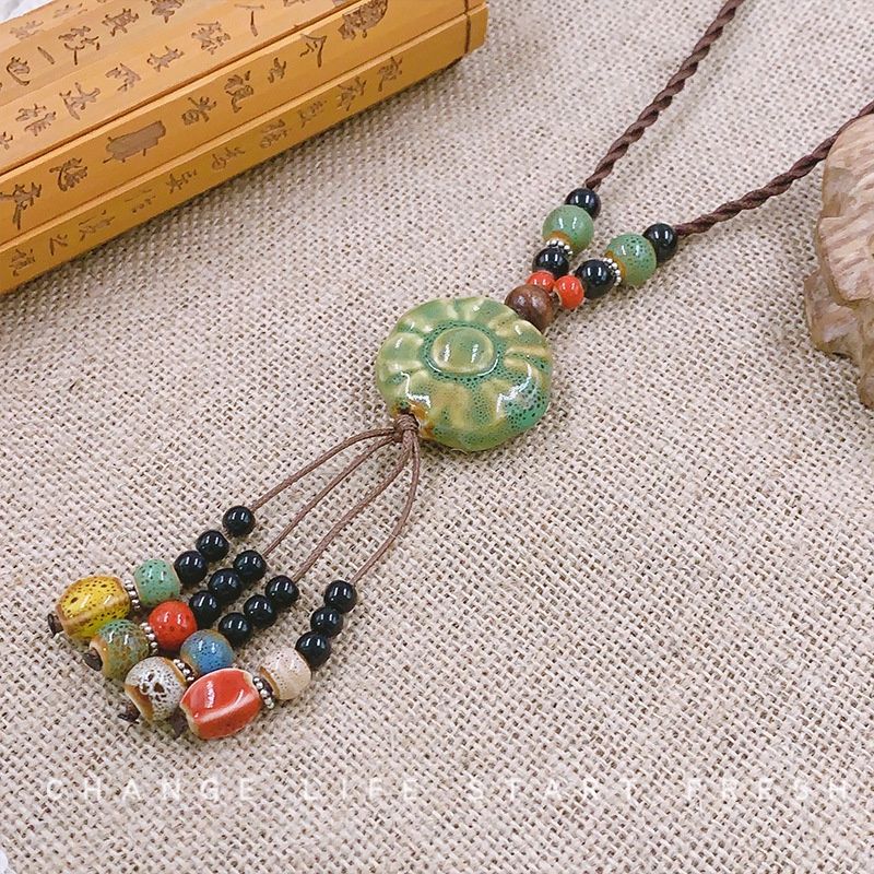 Vòng Cổ Gốm Phong Cách Trung Hoa Cổ Điển Kiểu Mới