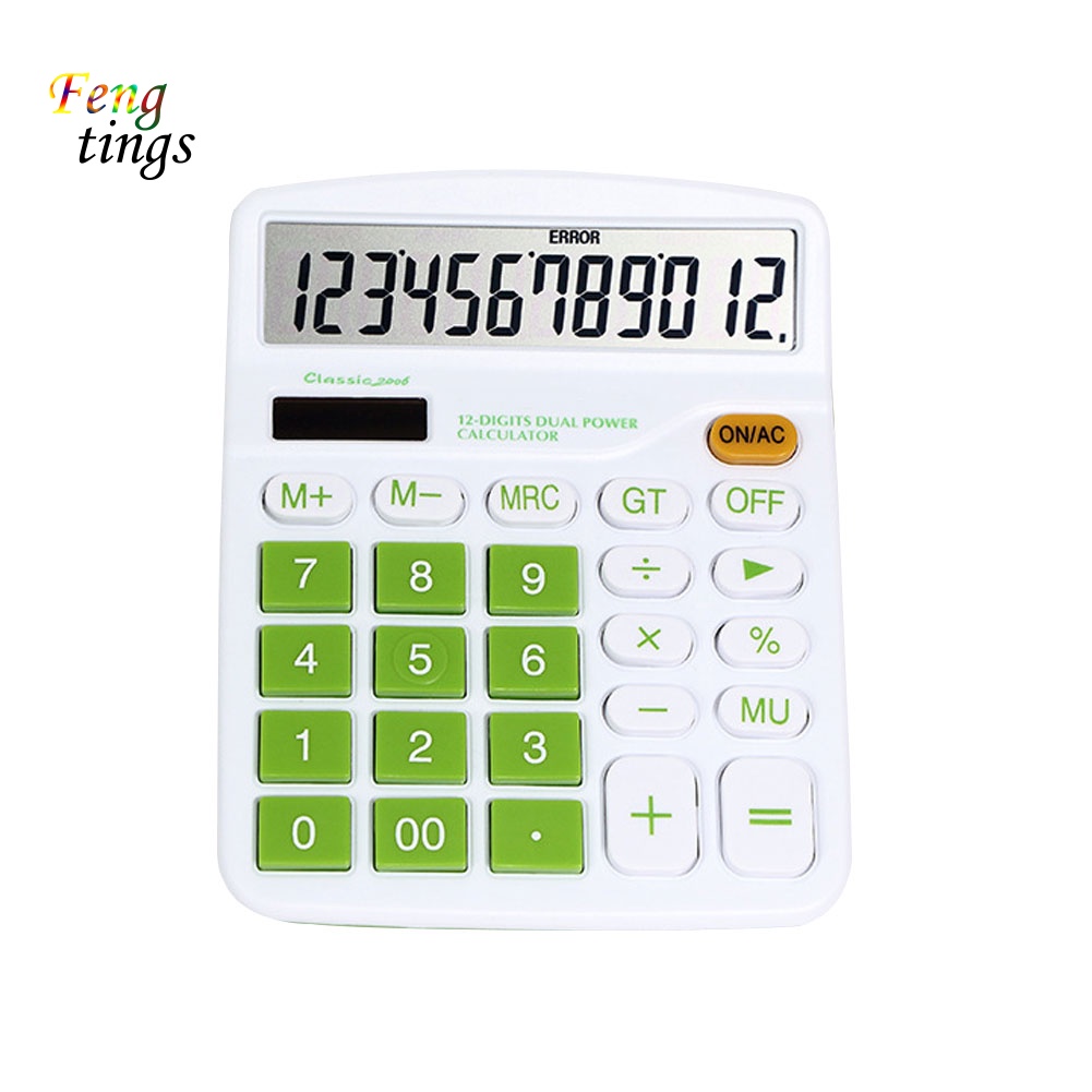 Máy Tính 12 Chữ Số Sử Dụng Năng Lượng Mặt Trời