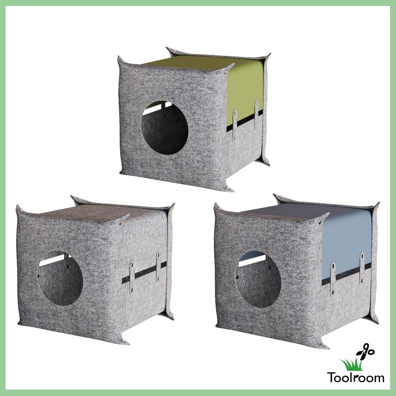 Lều Ngủ Trong Nhà Bằng Vải Nỉ Chống Cào Có Thể Gấp Gọn Cho Thú Cưng Thỏ / Mèo Cưng