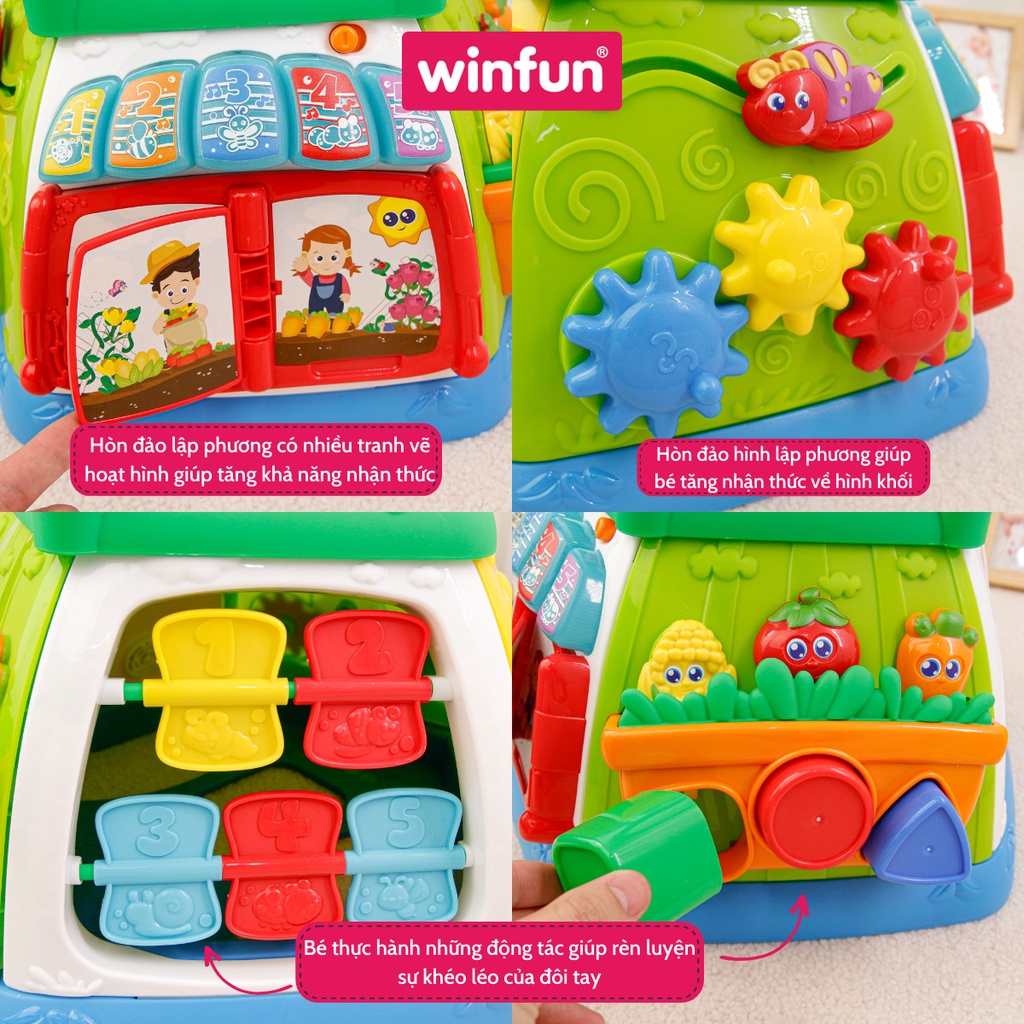 Đồ chơi hòn đảo phát nhạc Winfun cho bé 0m+, đồ chơi thông minh trẻ em phát triển trí tuệ