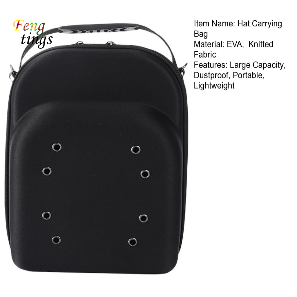 [Ft] Túi Đựng Mũ Bóng Chày Cỡ Lớn Có Dây Khóa Kéo Và Quai Cài Chống Bụi Thiết Kế Đi Cắm Trại