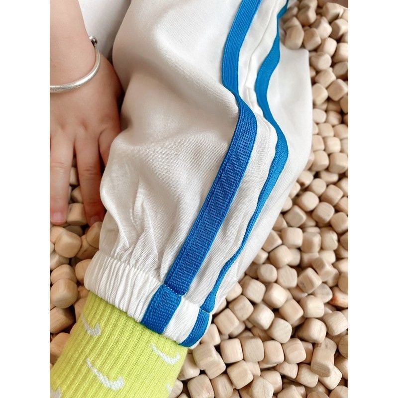 Quần Dài Chống Muỗi Chất Cotton In Họa Tiết Thời Trang Mùa Hè 2023 Phong Cách Nhật Hàn Cho Bé Trai