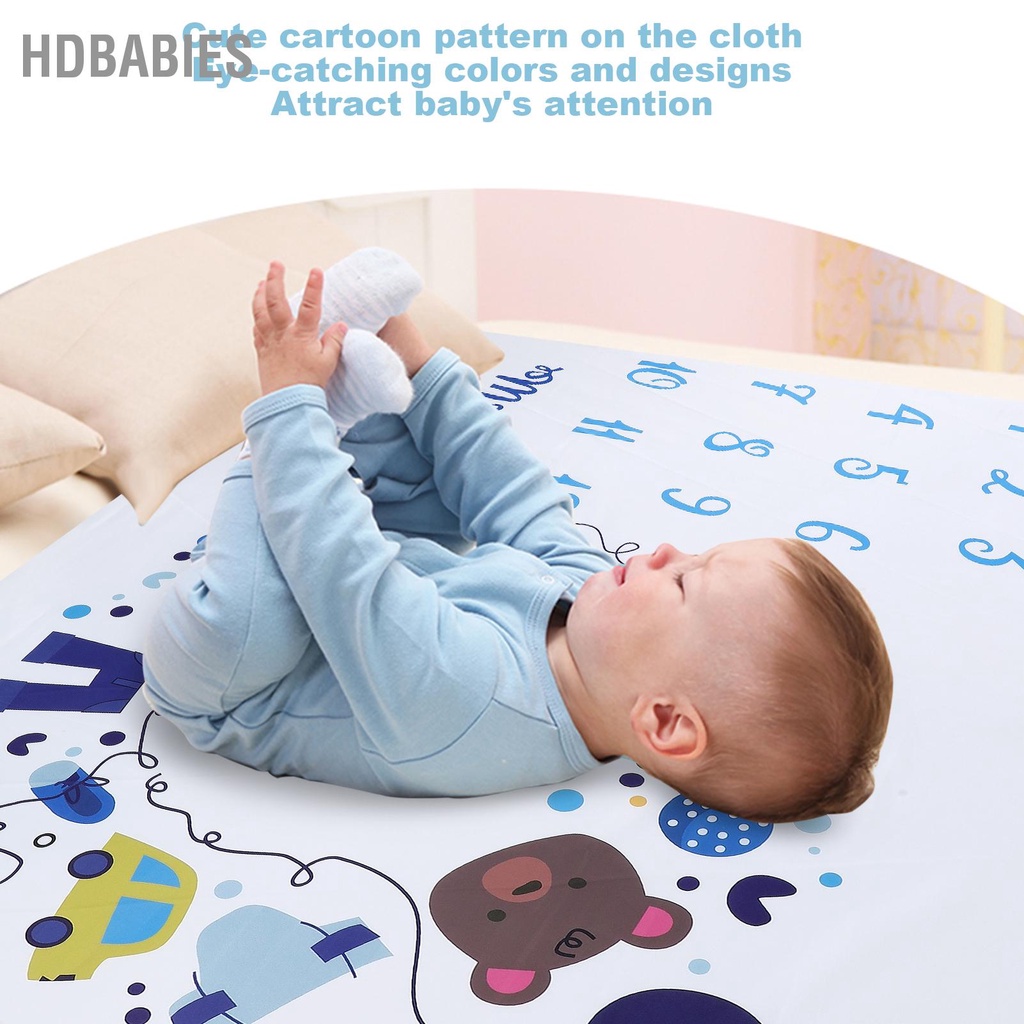 HDbabies Mô Hình Hoạt Dễ Thương Cho Bé Hàng Tháng Kỷ Lục Vải Nền Chụp Ảnh Trẻ Sơ Sinh