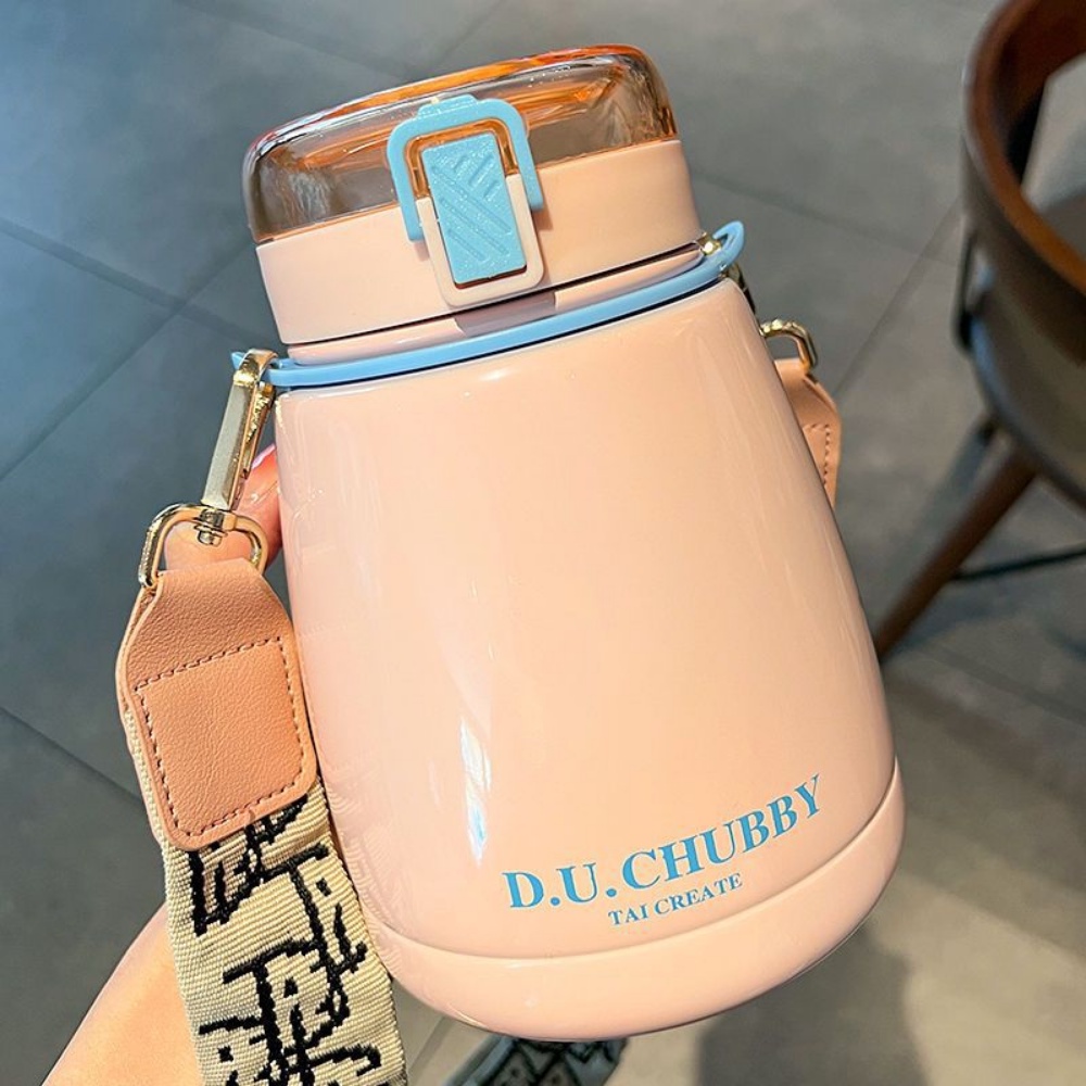 Bình Nước Giữ Nhiệt Dung Tích Lớn 1000ml Có Ống Hút Tiện Dụng