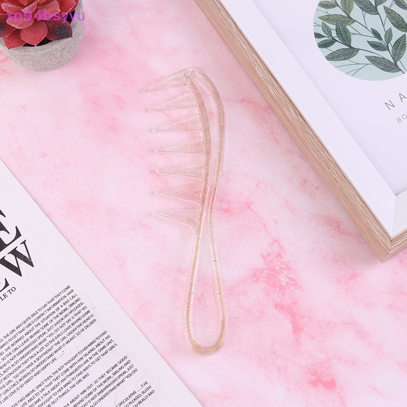 Lược Chải Tóc Xo94Bsyu Răng Rộng Bằng Nhựa ABS Tạo Kiểu Tóc Xoăn Cho Salon