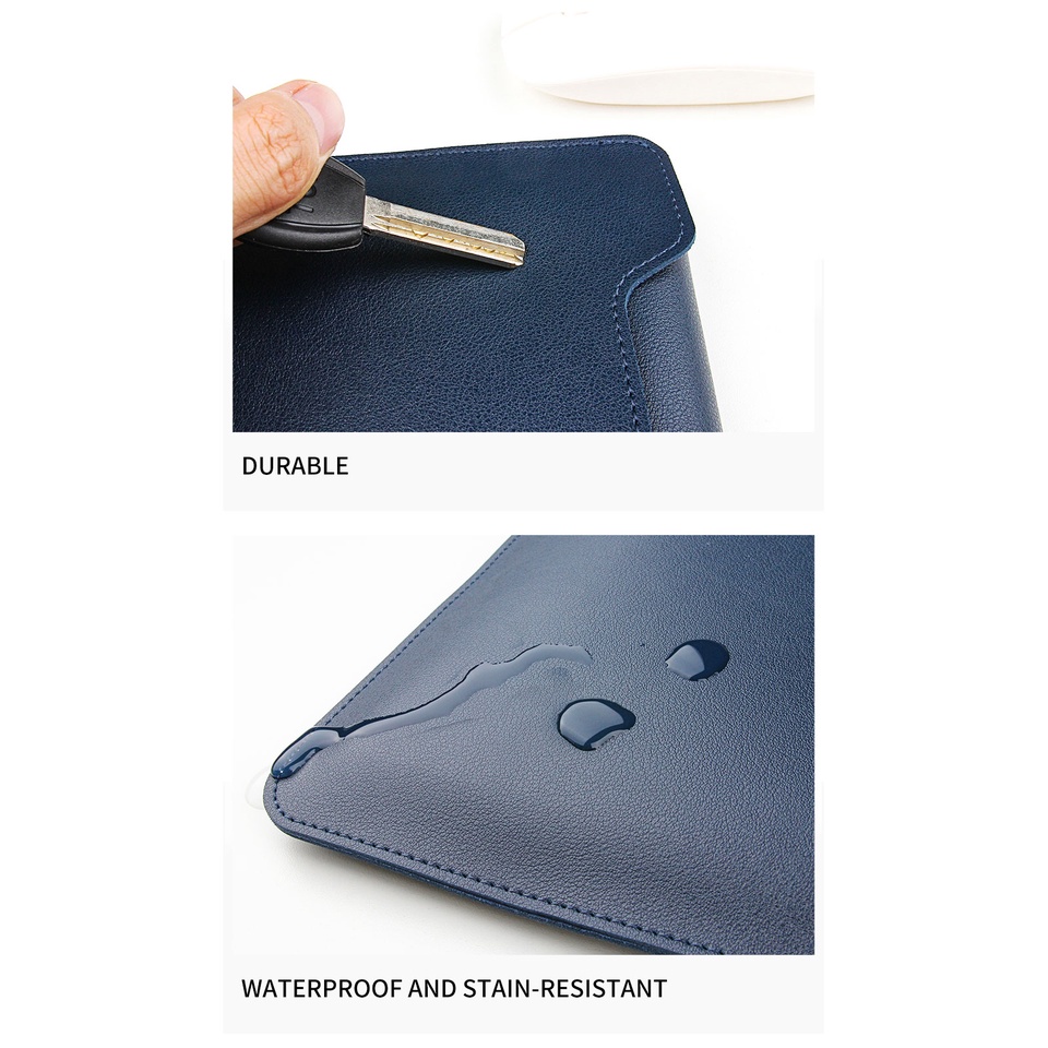 Ốp Túi Da PU Đựng Laptop Macbook Air Pro 13 M2 13.6 14.2 15.3 16 inch