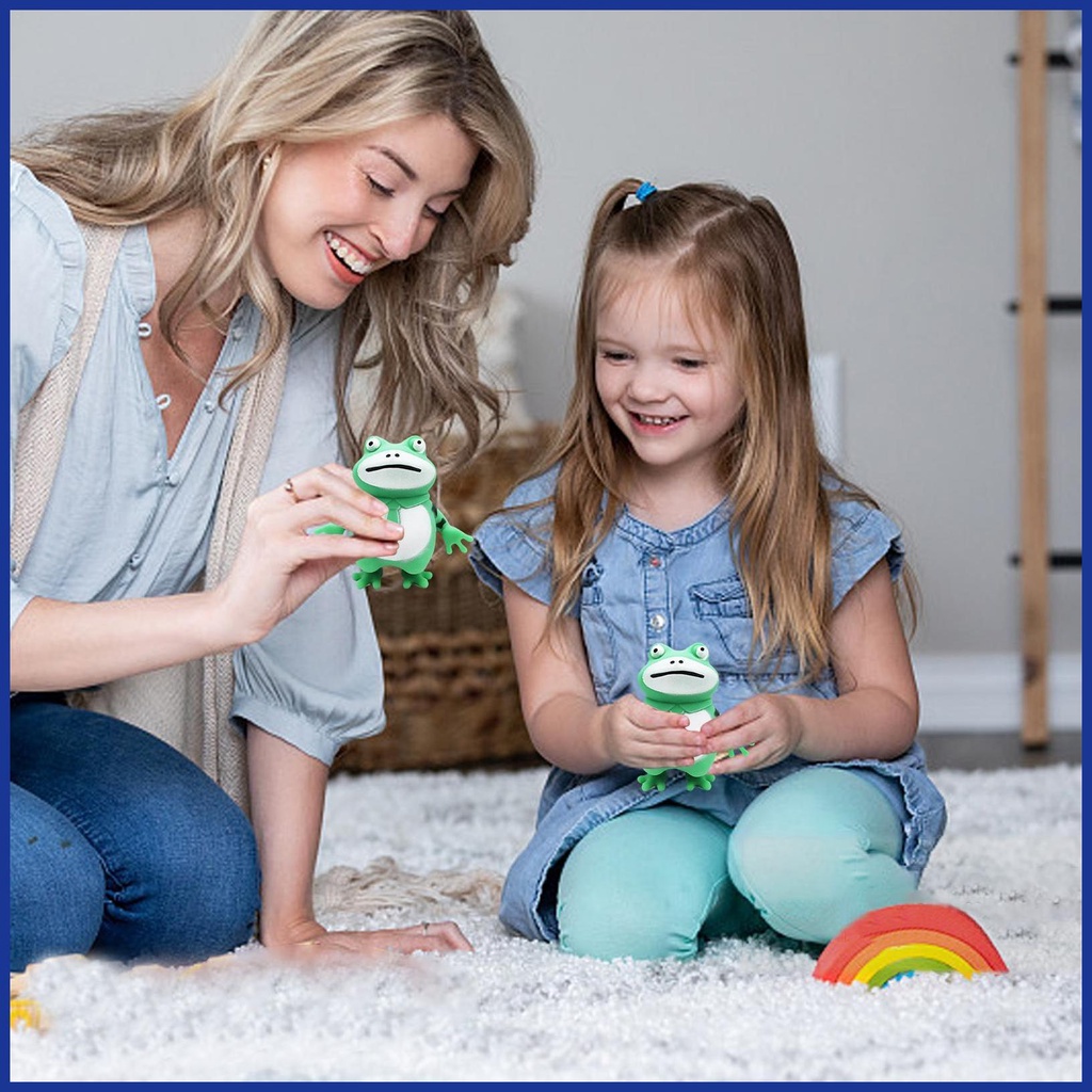 Đồ Chơi Nắn Bóp Đàn Hồi Giảm Stress Hình Chú Ếch