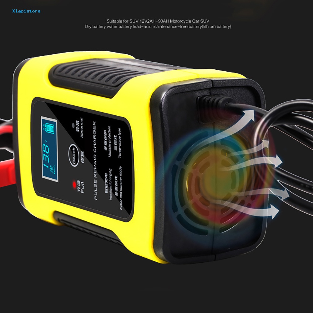 Bộ Sạc Pin Toàn Diện Tự Động Màn Hình LCD 12V 6A Cho Động Cơ Xe Hơi