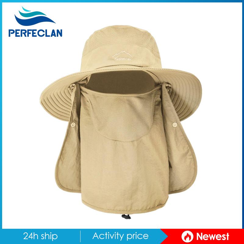 Mũ Xô Chống Nắng Thoáng Khí Che Cổ Và Mặt Với Dây Câu Cá Bảo Vệ Sombrero Cho Câu Cá / Leo Núi
