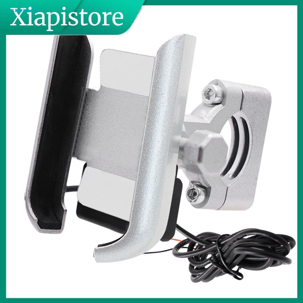 Giá Đỡ Điện Thoại CS-856C Xoay 360 Độ Kèm Cổng Sạc USB Chuyên Dụng Cho Xe Máy