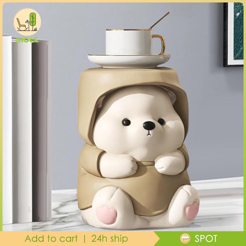 Mô Hình Gấu Bằng Nhựa Resin Để Bàn Trang Trí Văn Phòng