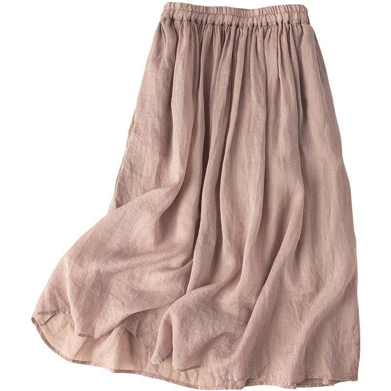 Đầm Hán Phục Bằng cotton Lanh Cao Cấp Màu Trơn Phong Cách Cổ Điển Thời Trang Mùa Hè Hàng Mới Năm 2023