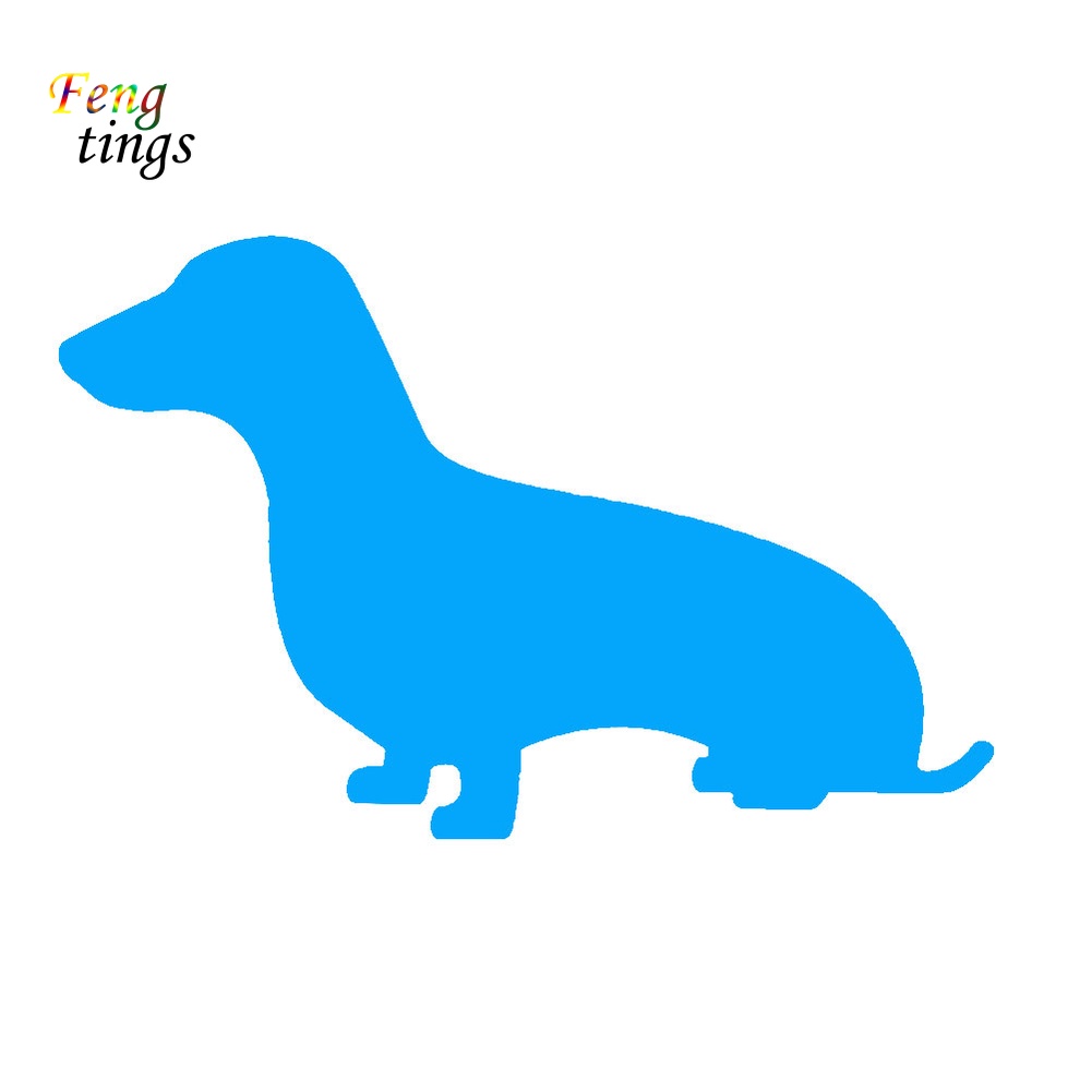 Đề Can Phản Quang Hình Chú Chó Dachshund Dễ Thương Trang Trí Xe Hơi / Xe Máy