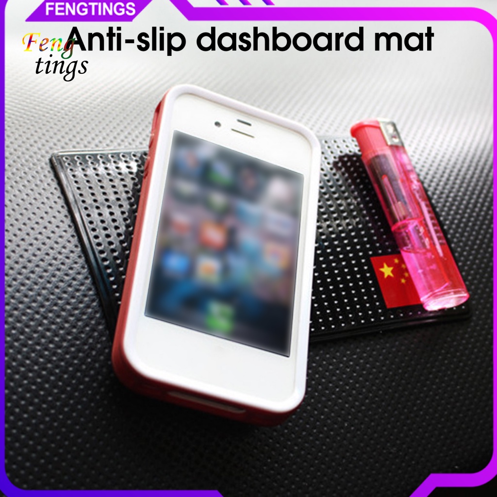 Thảm Silicon Dẻo Chống Trượt Chống Trầy Hình Lá Cờ Gắn Bảng Điều Khiển Xe Hơi SUV