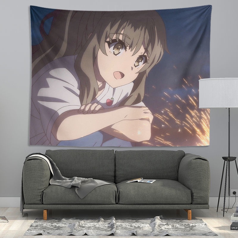 Tranh Treo Tường Trang Trí Phòng Ngủ 150 * 130CM Hình Anime Sakurajima Mai