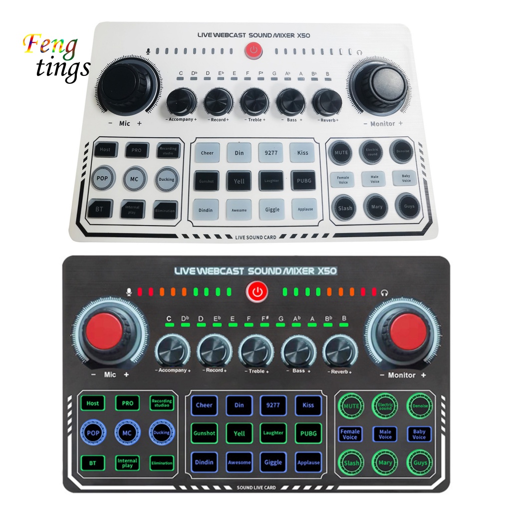 Thẻ Âm Thanh X50 Nhỏ Gọn Ổn Định Phát Sóng Trực Tiếp Cho Điện Thoại Di Động