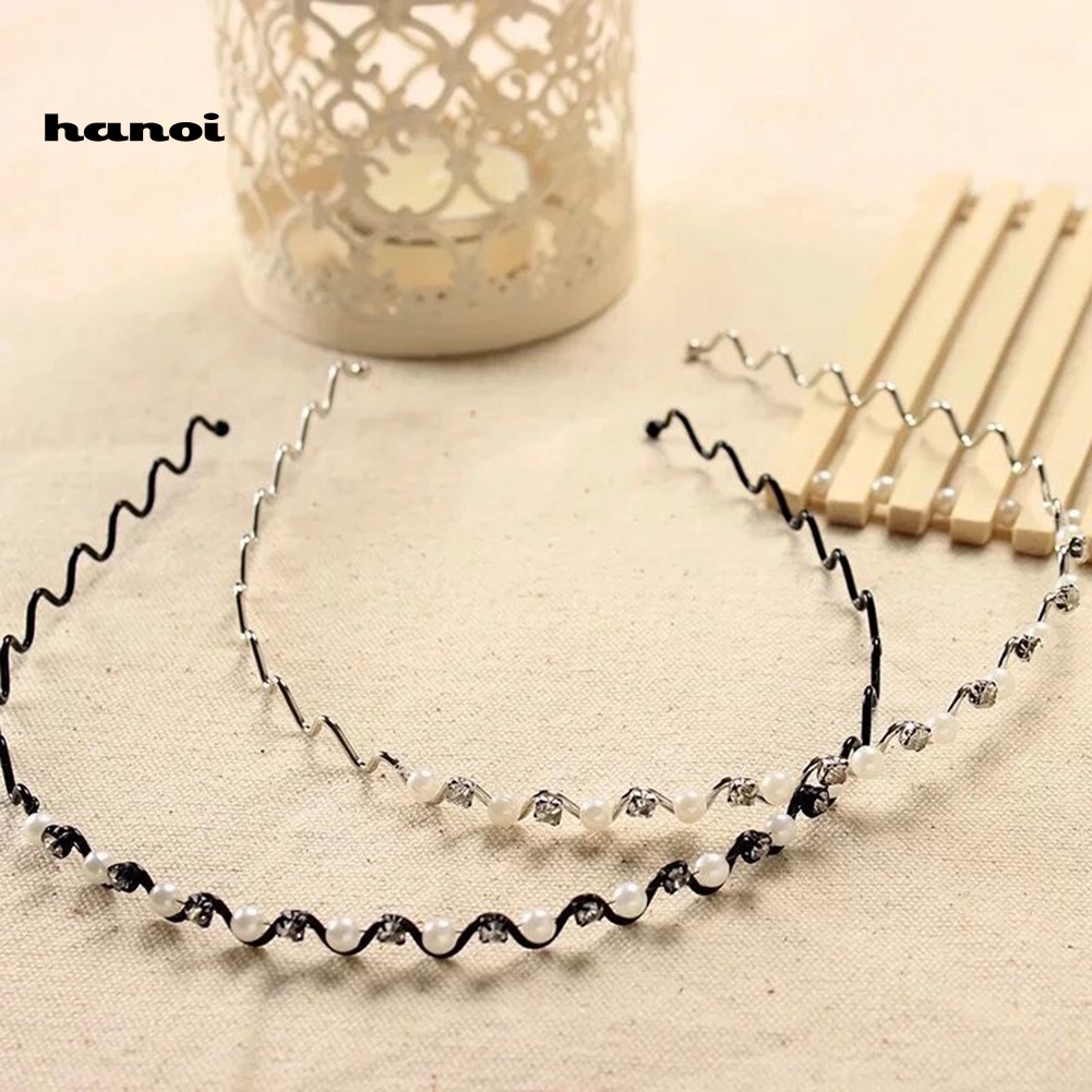 Băng Đô Đính Ngọc Trai Nhân Tạo Thời Trang