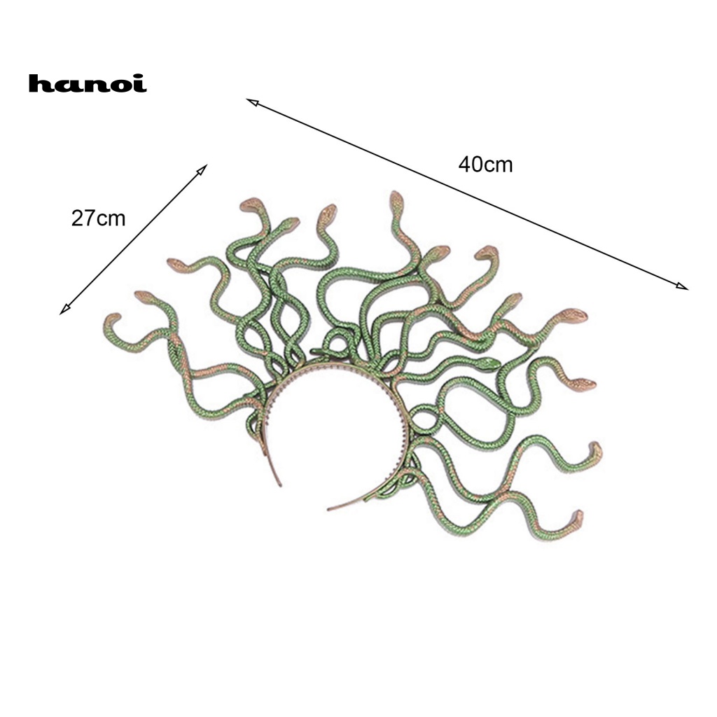 Băng Đô Cài Tóc Hình Rắn Co Giãn Hóa Trang Halloween