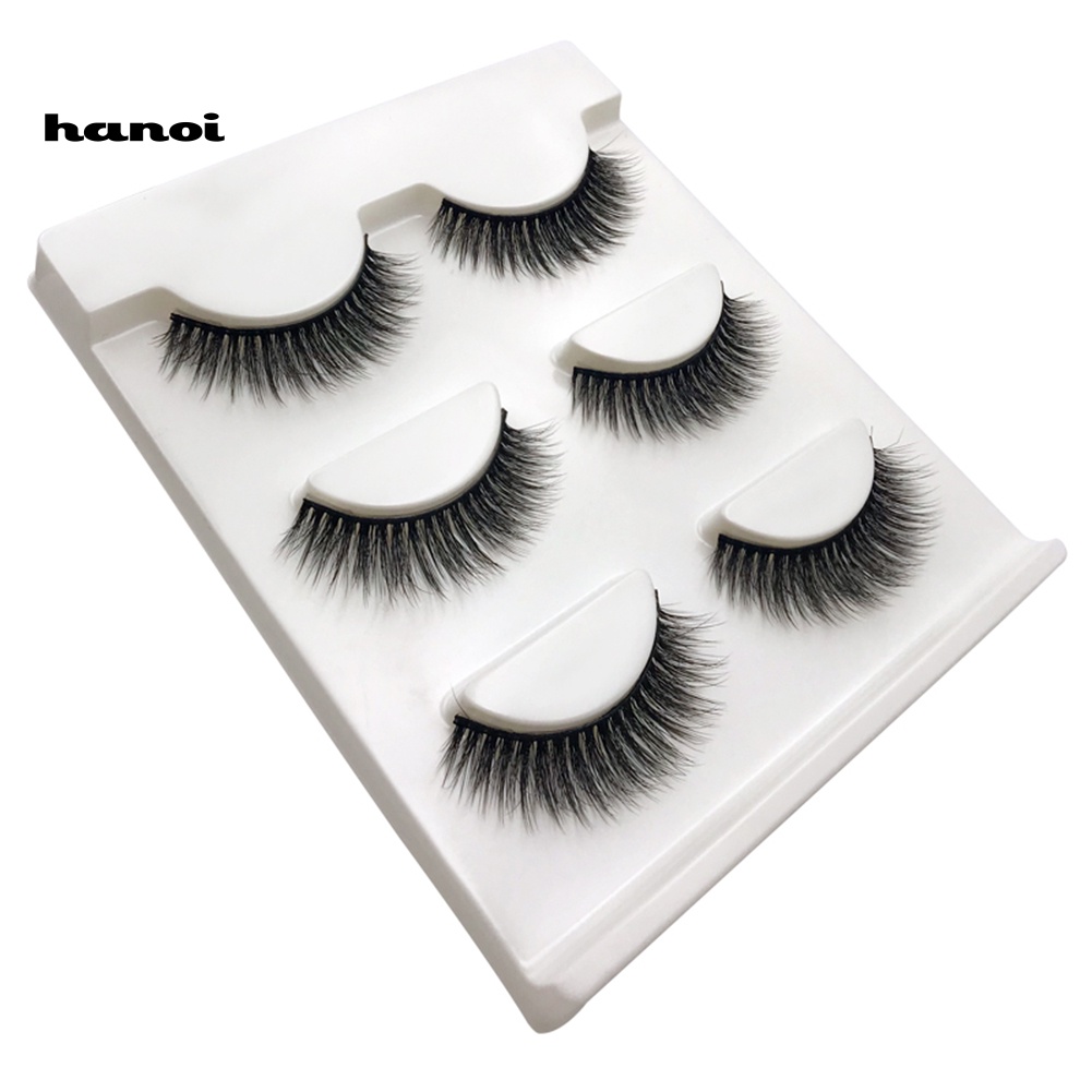 Set 3 Cặp Lông Mi Giả Cong Dài Tự Nhiên