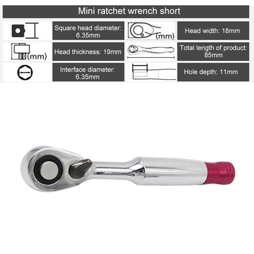 Cờ Lê Mini 1 / 4 Inch Dùng Để Sửa Chữa Xe Đạp