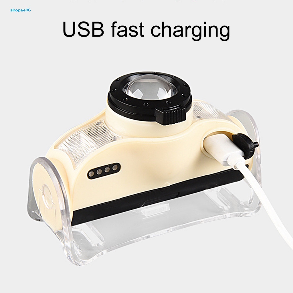 Đèn LED Đeo Trán 4 Mức Độ Sáng Tùy Chỉnh Kèm Sạc USB Tiện Dụng Mang Theo Cắm Trại