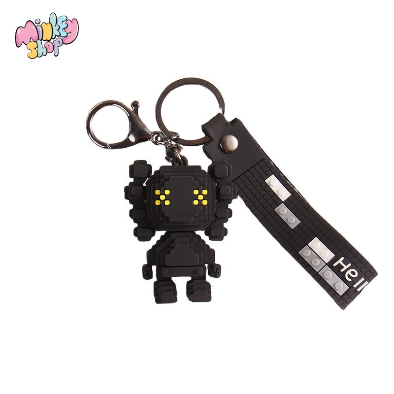 Móc khoá hoạt hình Bearbrick X cute móc chìa khoá Hàn Quốc dễ thương phụ kiện túi xách balo cặp xach -minkey