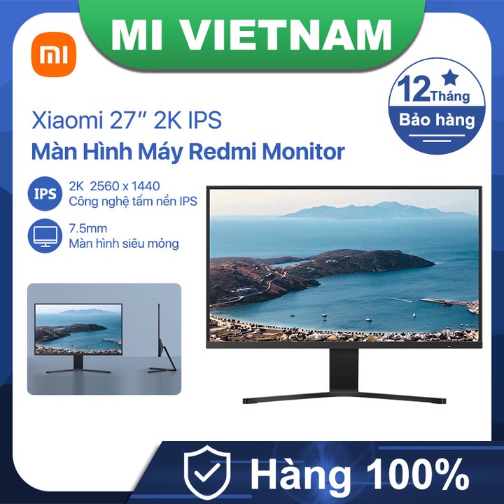 Màn Hình Máy Tính Xiaomi Redmi Monitor 27 inch 2K | Tần số 60Hz | Tấm nền IPS | 2K FHD/AUDIO/HDMI/VGA