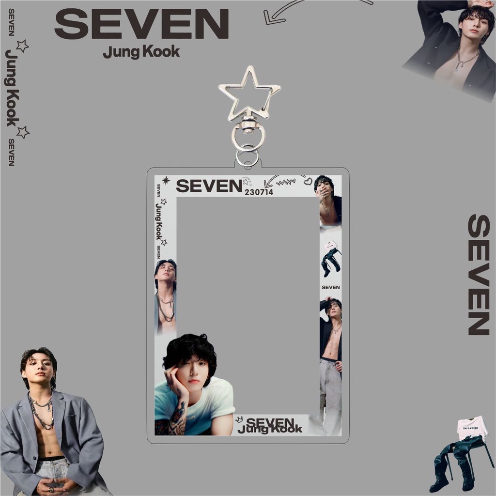 Móc Khóa Thẻ Hình Jung Kook Solo Album SEVEN