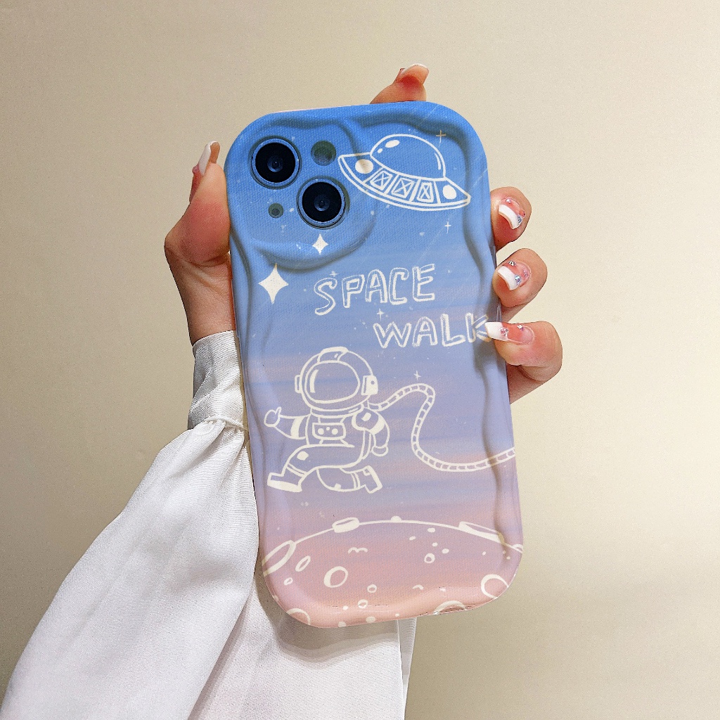 Ốp Điện Thoại Silicon Dẻo In Phi Hành Gia iPhone 7plus 8plus11promax xr xs max 11 12Pro 14 13 7 / 8g 6s 6splus 13Promax 14plus
