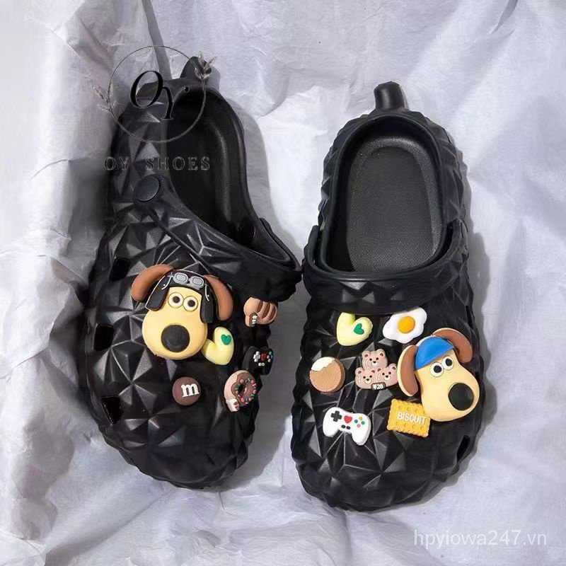 Dép Xỏ Ngón Đi Biển Đế Dày Đục Lỗ Hình Trái Sầu Riêng Hoạt Hình Vui Nhộn Thời Trang Mùa Hè Cho Cặp Đôi