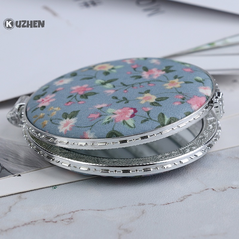 1 Gương Trang Điểm Hai Mặt mini Dạng Gập Phong Cách vintage Cho Nữ