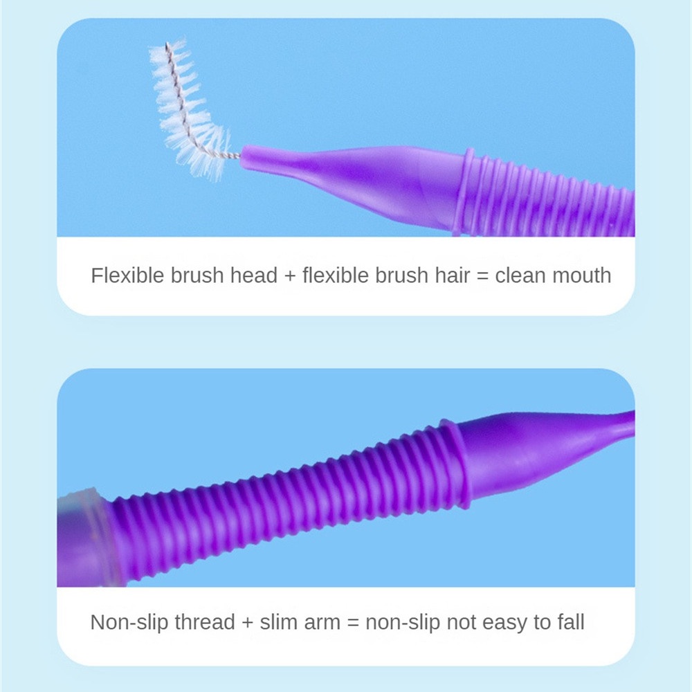 Hộp 10 bàn chải kẽ răng EELHOE nha khoa chất lượng