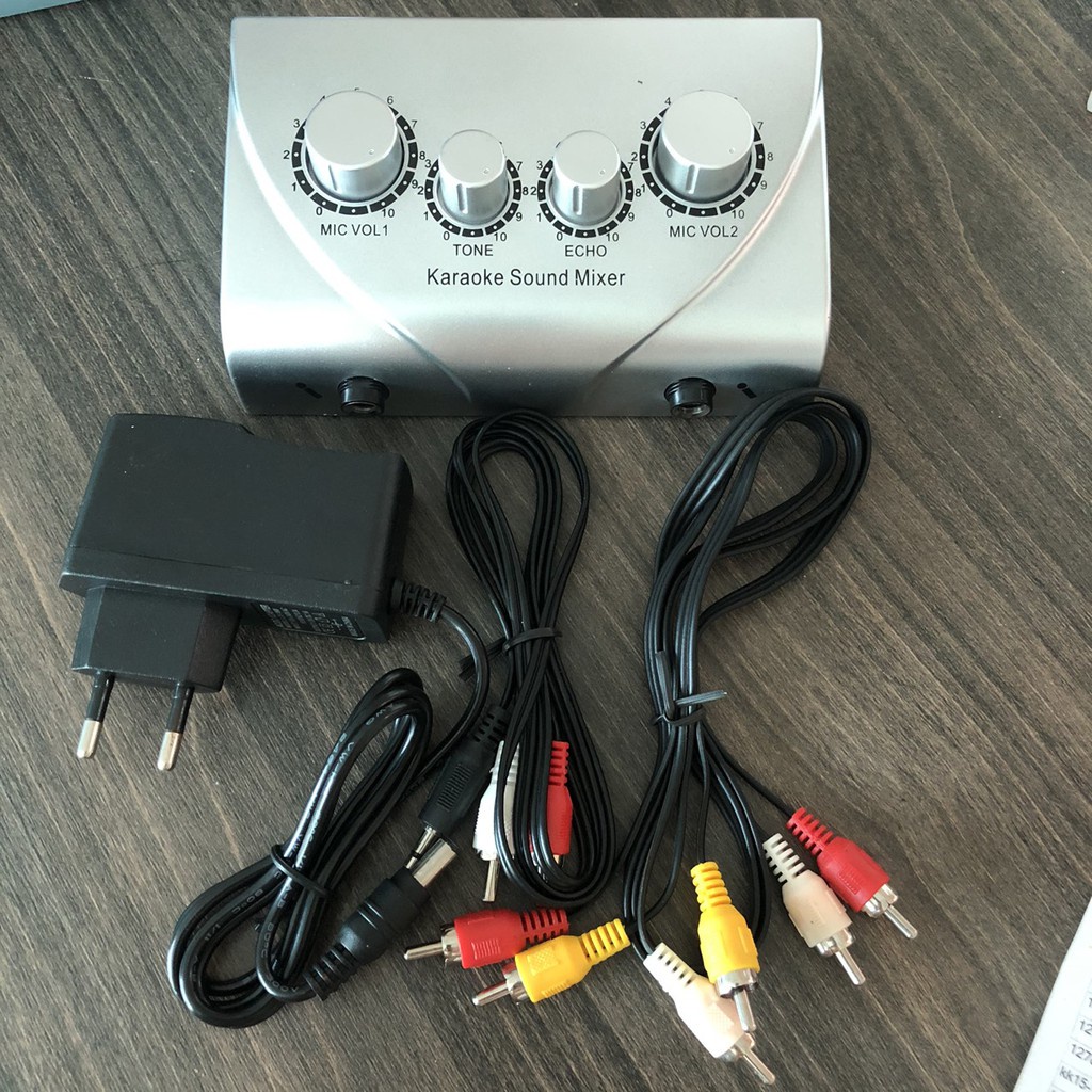 BỘ VANG SỐ KARAOKE SOUND MIXER,Bộ trộn âm thanh Sound Mixer dual,thích hợp cho công ty,sân khấu,gia đình...DC4260